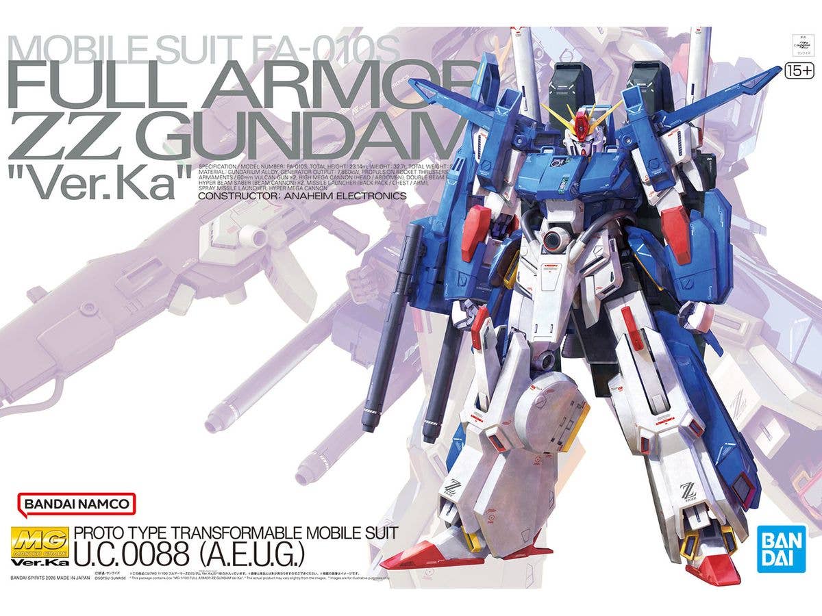 1/100 MG フルアーマーZZガンダム Ver.Ka【お届け時期未定】