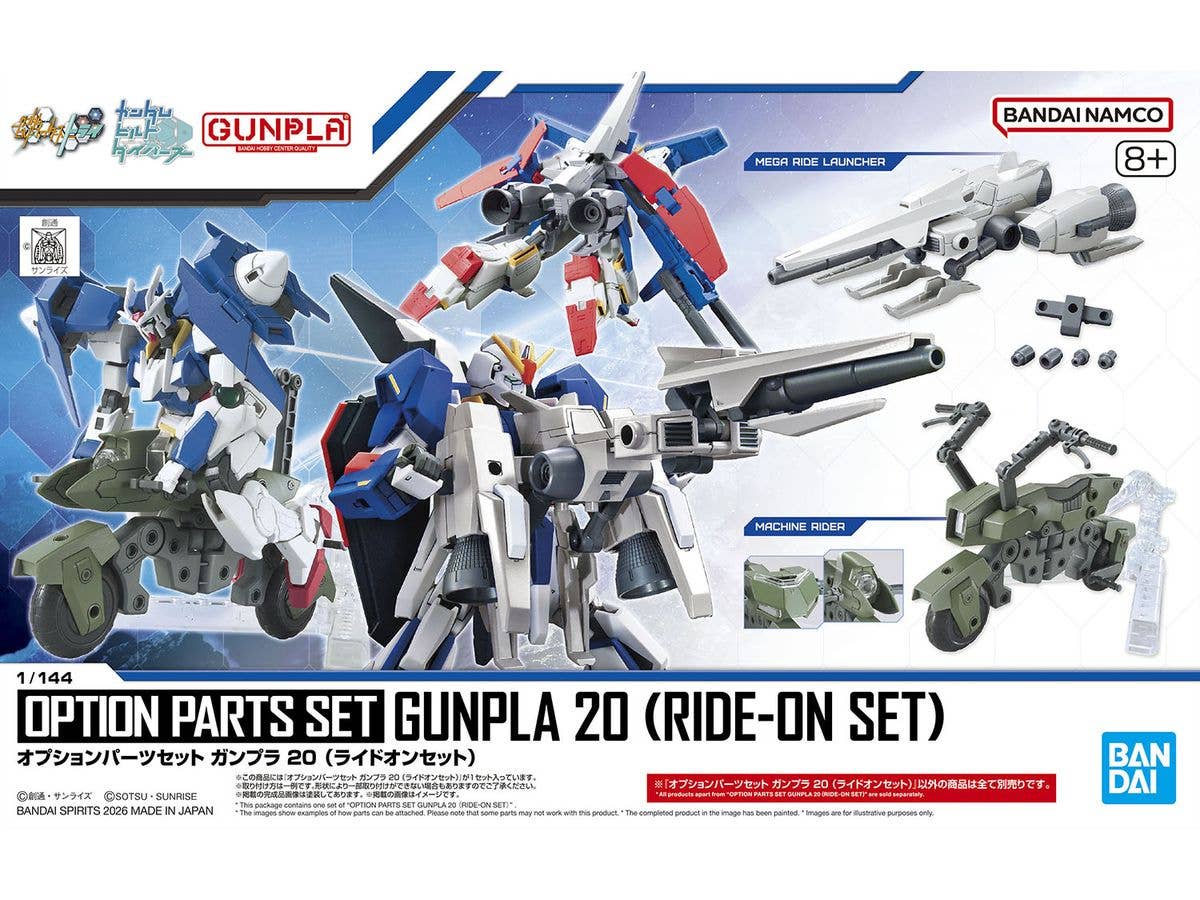 【お届け時期未定】 オプションパーツセット ガンプラ 20 (ライドオンセット)
