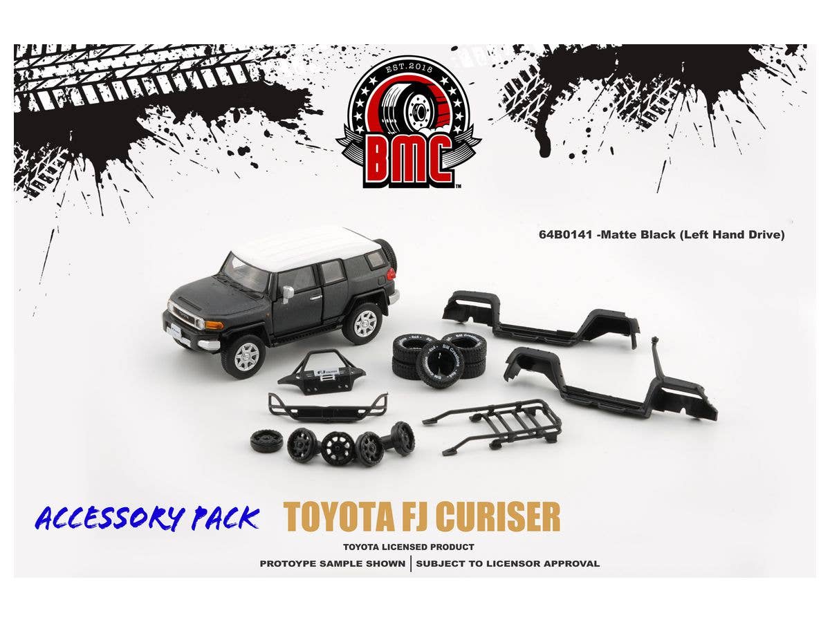 1/64 トヨタ FJ Cruiser 2015メタリックダークグレー LHD