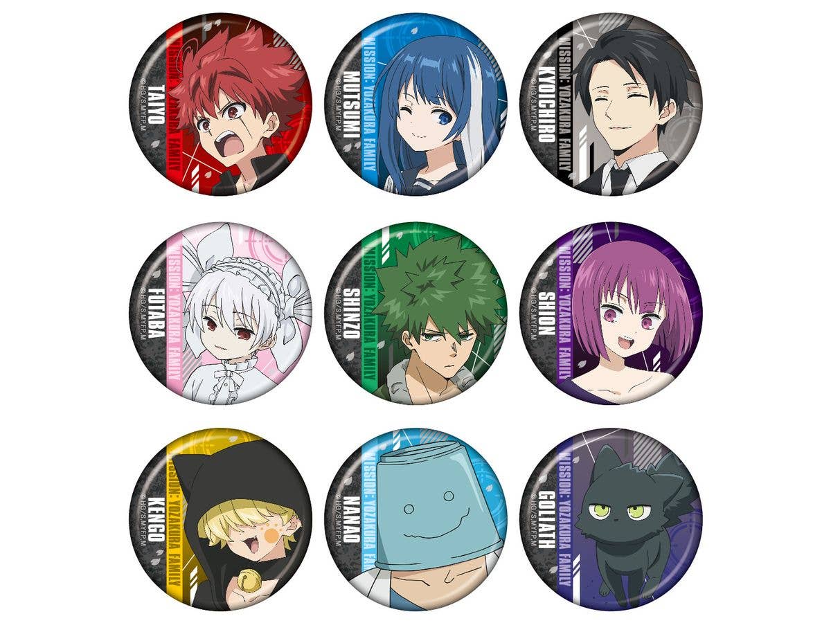 夜桜さんちの大作戦: トレーディング缶バッジ 1Box9pcs | HLJ.co.jp