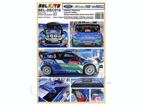1/24 フォード フィエスタ RS WRC Solberg Patterson ラリーモンテ 2012 デカール