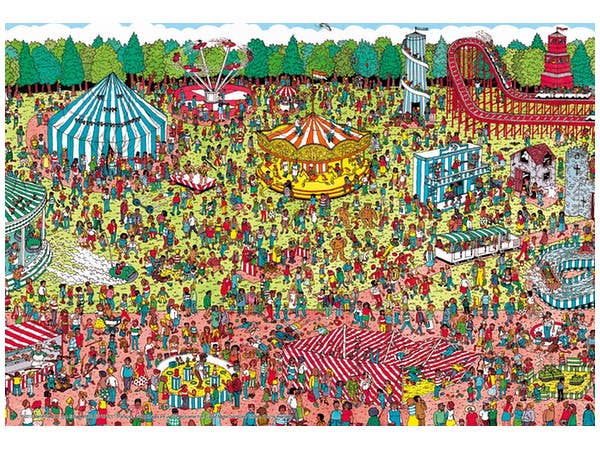 ジグソーパズル Where's Wally? 休日のゆうえんち 150ラージピース (38cm x 26cm)