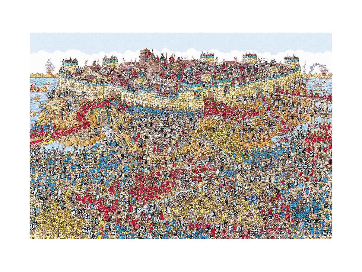 ジグソーパズル: Where's Wally? トロイアのもくばあそび 1000マイクロピース (38 x 26cm)