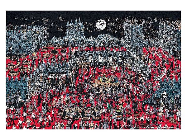 ジグソーパズル: Where's Wally? 吸血鬼と魔女の城 1000MP (38 x 26cm)