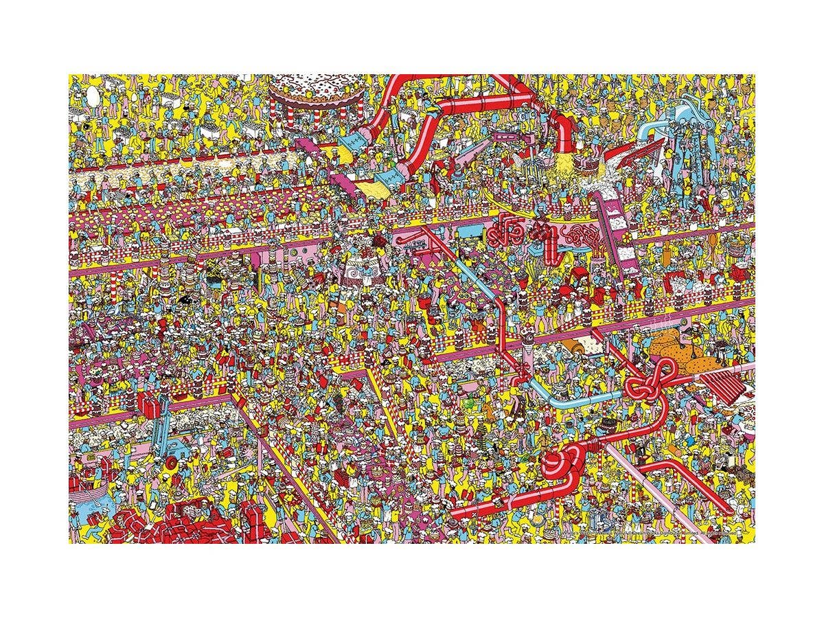 ジグソーパズル: Where's Wally? あまいあまいケーキ工場 500スモールピース (38 x 26cm)