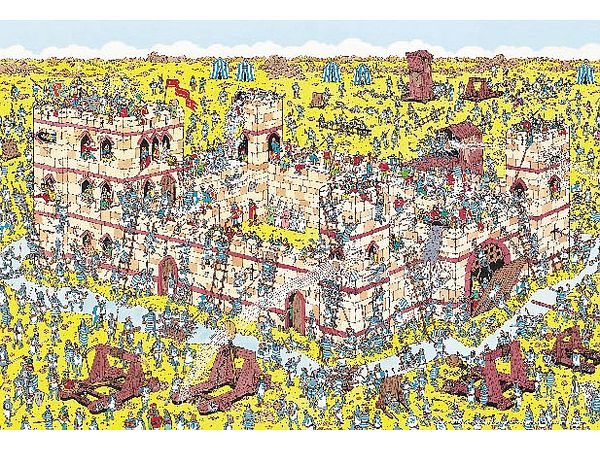 ジグソーパズル: Where's Wally?十字軍の失敗 1000マイクロピース (38 x 26cm)