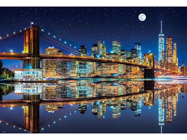 ジグソーパズル: ニューヨーク ブルックリンブリッジ 1000ピース (72 x 49cm)