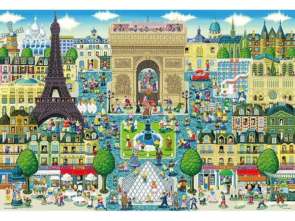 ジグソーパズル: アルプスの少女ハイジ 名場面マップ 1000ピース 72cm