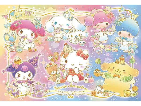 サンリオキャラクターズ キラキラおやつタイム 1000ピース (720 x 490mm)