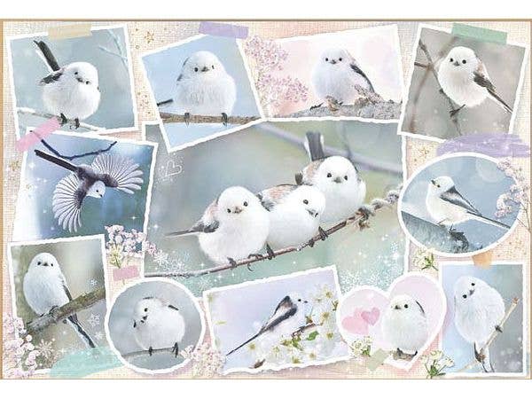 ジグソーパズル 動物: シマエナガ フォトメモリーズ 1000ピース (72 x 49cm)