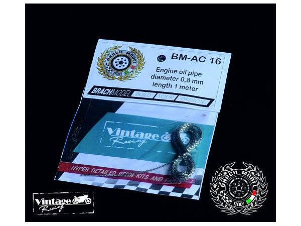 メッシュホース エンジンオイルパイプ (外径0.8mm/長さ1m)