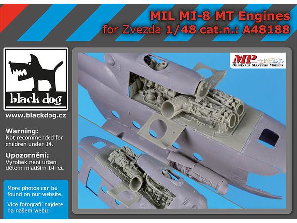 1/48 Mil Mi-8用エンジン (ズベズダ用)
