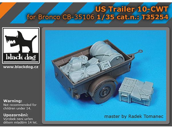 1/35 米軍 10-CWT トレーラー用貨物(ブロンコ用)