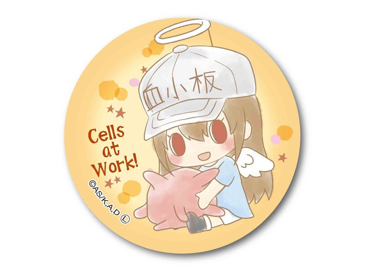 ぎゅぎゅっと缶バッチ はたらく細胞 エンジェルシリーズ デザインbyサンリオ/血小板