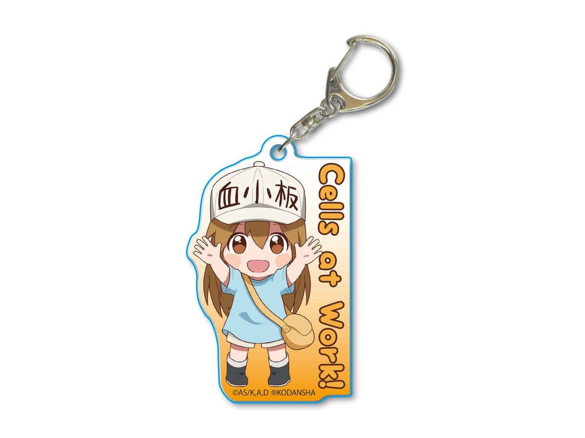 ばんざいアクリルキーホルダー はたらく細胞/血小板