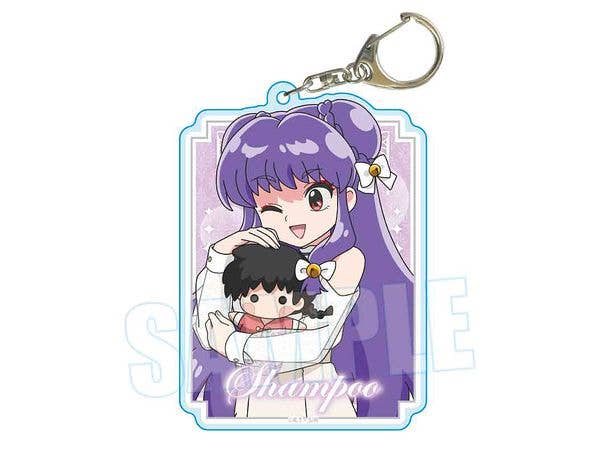 らんま1/2: ちょいデカアクリルキーホルダー シャンプー (ぬいぐるみといっしょ)