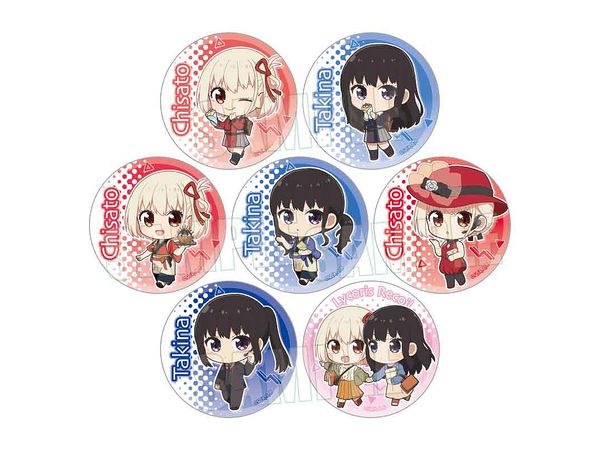 リコリス・リコイル: トレーディング缶バッジ てくトコ 1Box 7pcs