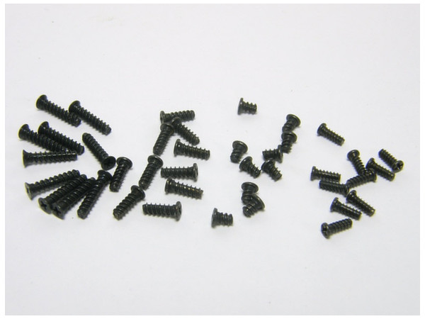 プラ用精密ネジ パックB  1.4x4/1.7x2.5/ 皿 1.7x8 各10pcs