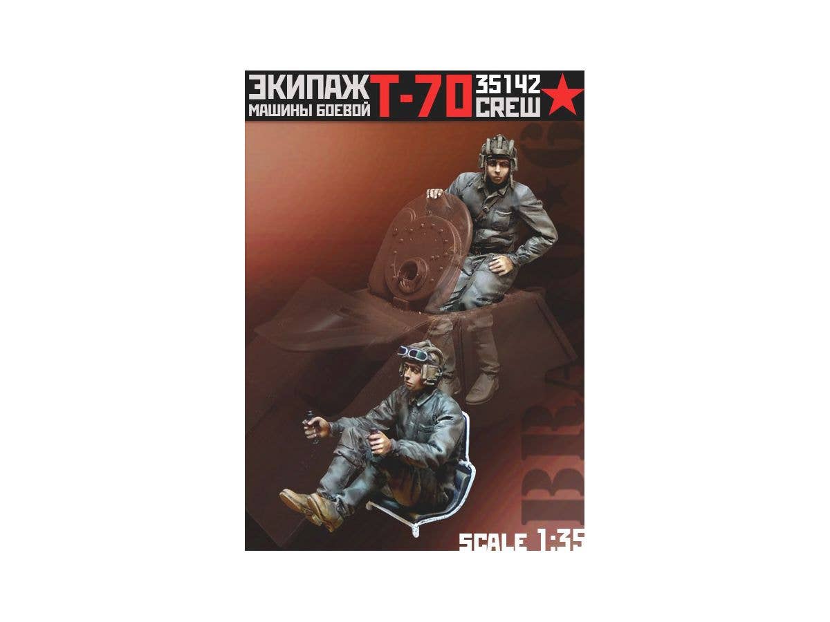 1/35 WW.II ソ/露 ソビエト T-70 軽戦車搭乗員夏季装備セット 前進