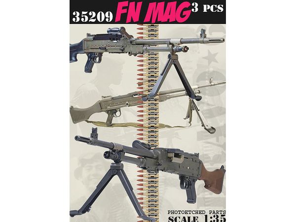 1/35 現用 FN MAG自動小銃(3丁入)