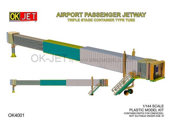 1/144 空港ターミナルビル ボーディング・ブリッジ 三段コンテナタイプ