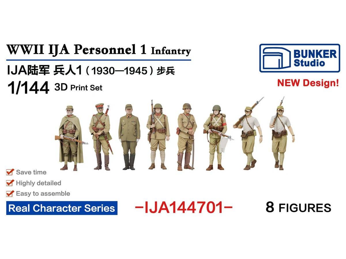 1/144 日本陸軍 フィギュアセット 1 (歩兵 1930-1945)