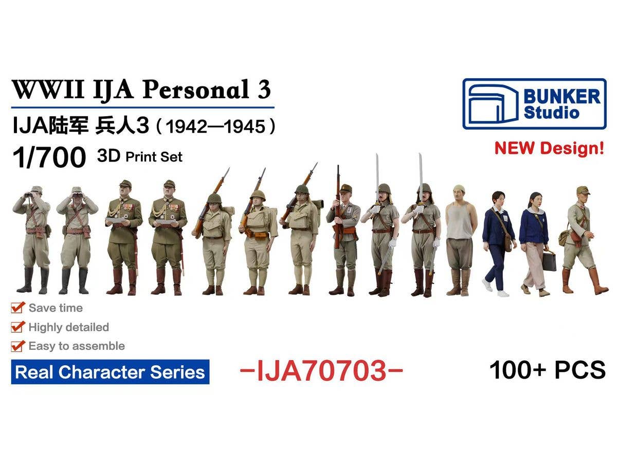 1/700 日本陸軍 フィギュアセット 3 (1942 - 1945)