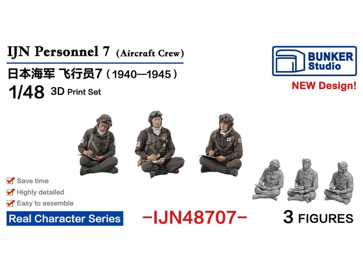 1/48 日本海軍 フィギュアセット 7 (航空兵 1940-1945)
