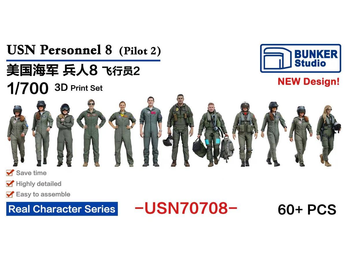 1/700 米海軍 フィギュアセット 7 (パイロット 1) | HLJ.co.jp