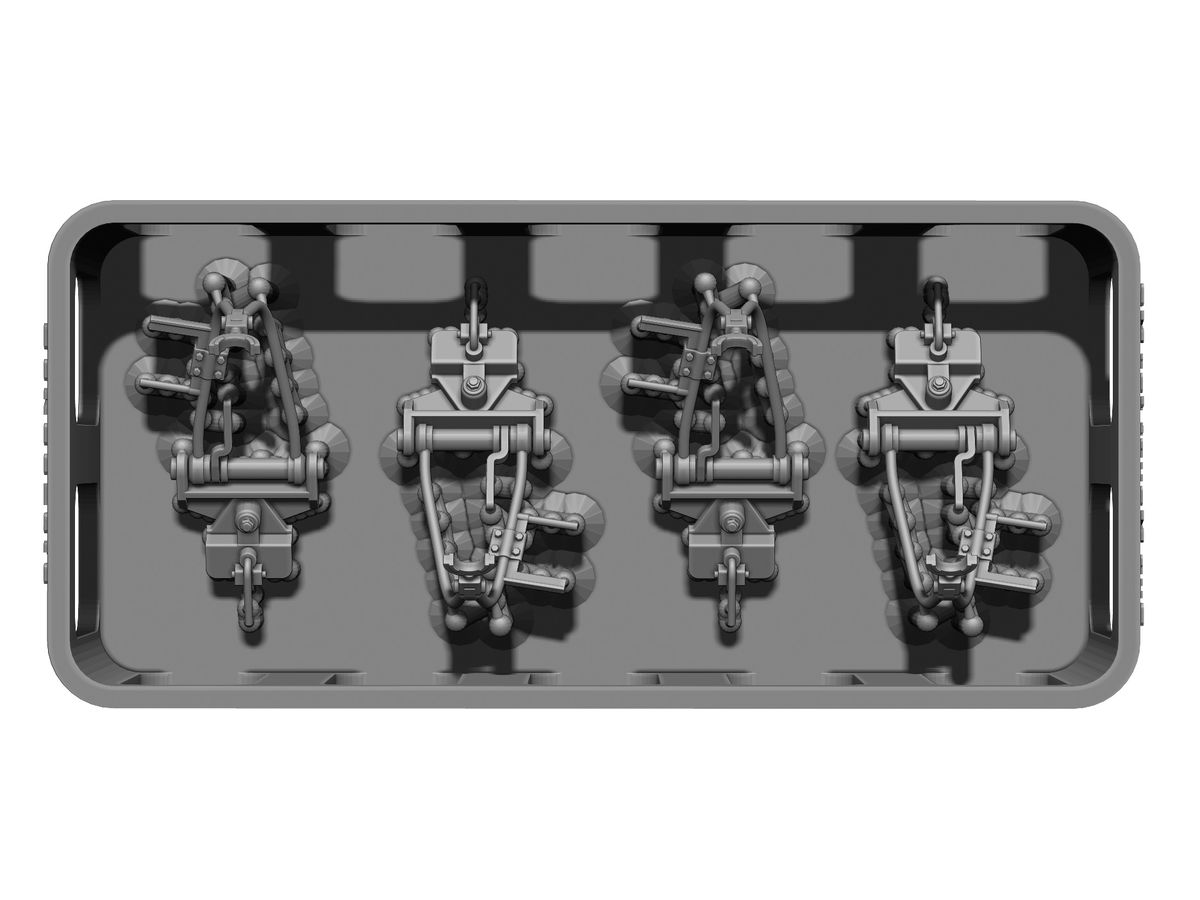 1/35 WWII ドイツ 戦車キューポラ用対空機銃架セット (4個入)