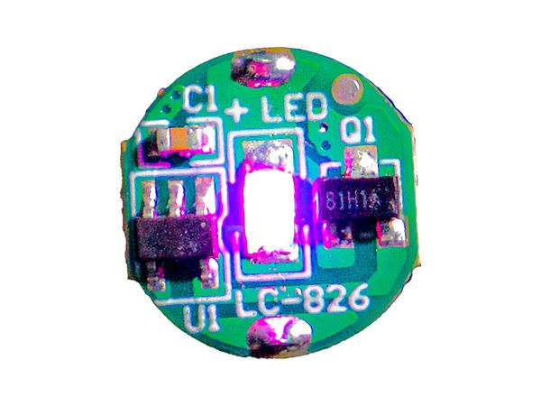 磁気スイッチ付LEDモジュール3セット: パープル