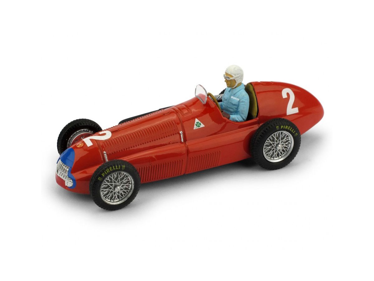 1/43 アルファ ロメオ 158 1950年英国 & ヨーロッパGP #2 Nino Farina ドライバーフィギュア付