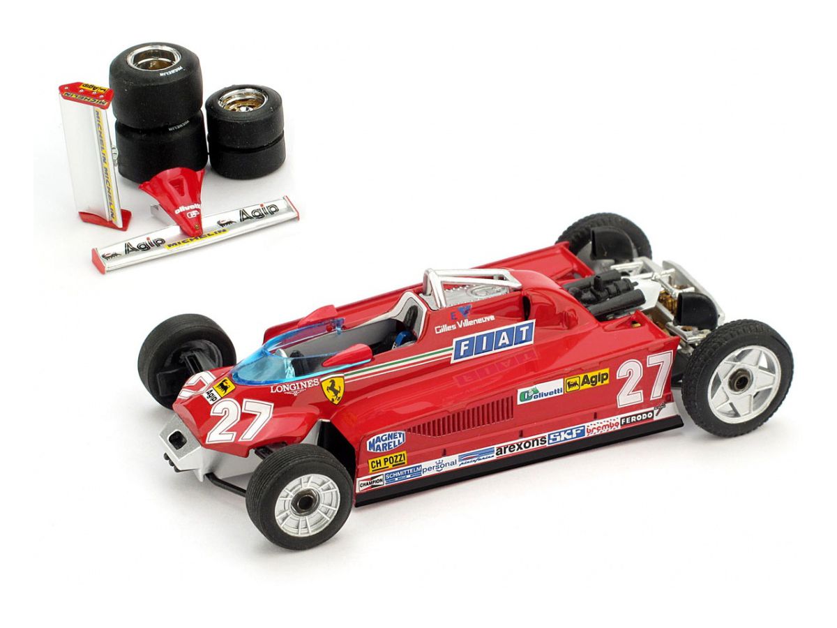 1/43 フェラーリ 126 CK turbo 1981年 モナコGP 優勝 #27 Gilles Villeneuve 輸送バージョン