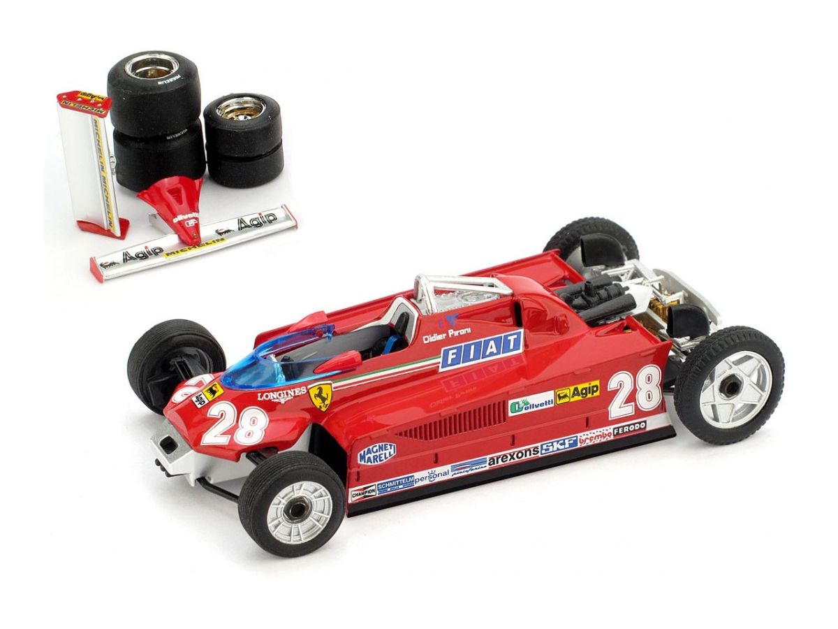 1/43 フェラーリ 126CK turbo 1981年 モナコGP 4位 #28 Didier Pironi 輸送バージョン