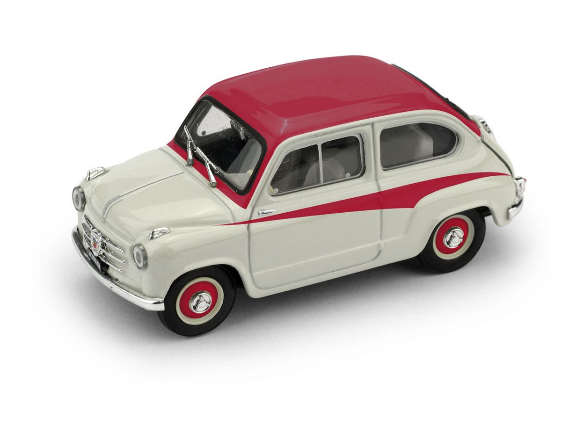 1/43 フィアット 600 DERIVAZIONE ABARTH 750 1956 グレー / レッド