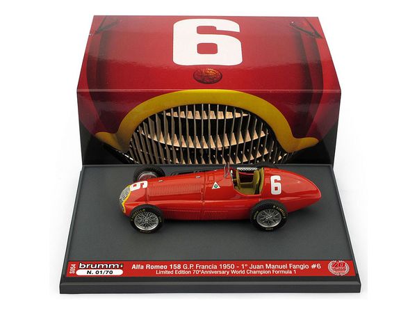 1/43 アルファ・ロメオ 158 1950年フランスGP 優勝 #6 Juan Manuel Fangio