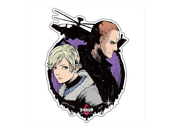 CAPCOM x B-SIDE LABELステッカー バイオハザード ジェイク＆シェリー