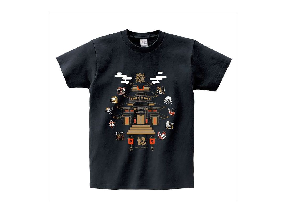 モンスターハンターライズ モンスターアイコンTシャツ 黒 S