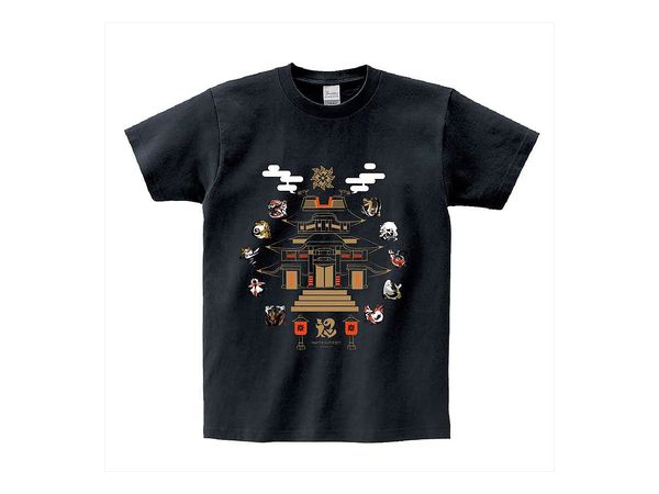 モンスターハンターライズ モンスターアイコンTシャツ 黒 XL