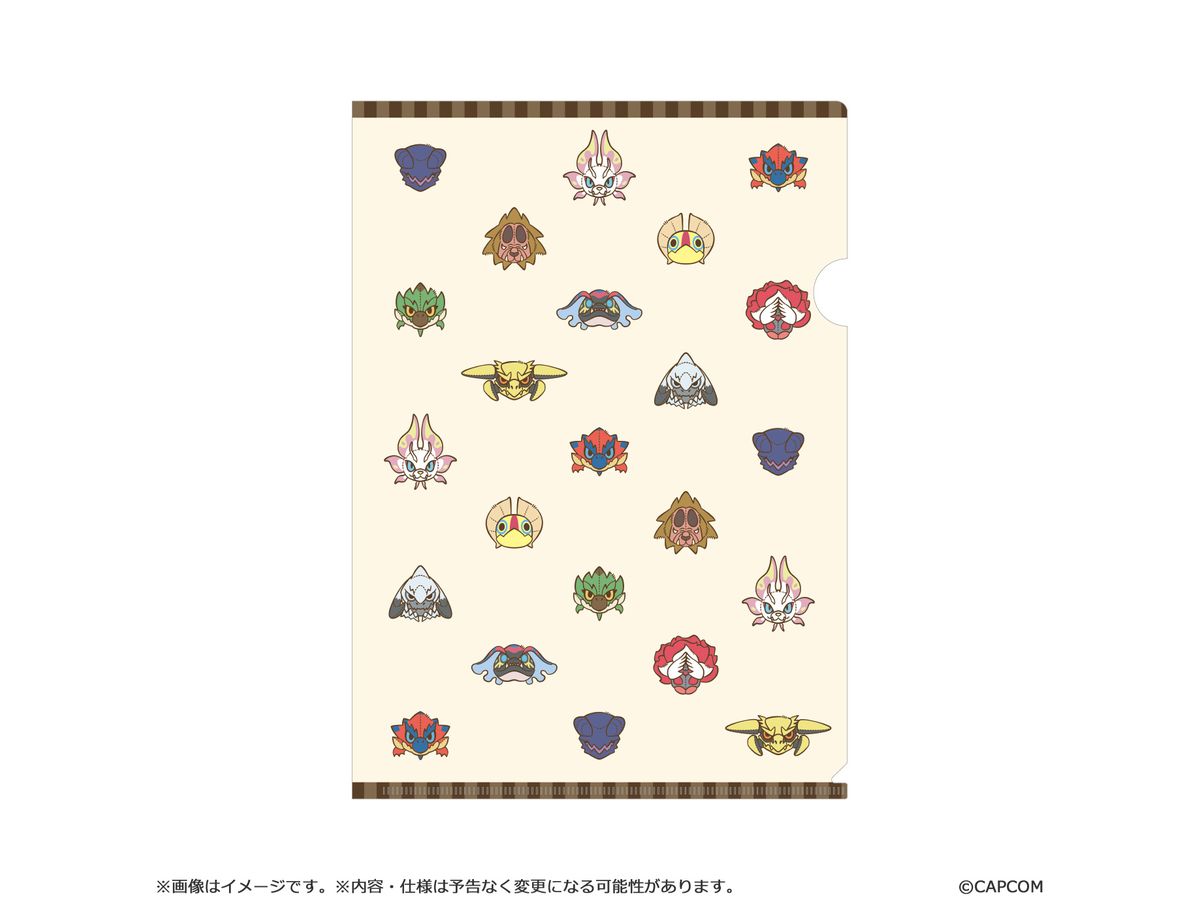 モンスターハンター モンでふぉ クリアファイル 総柄