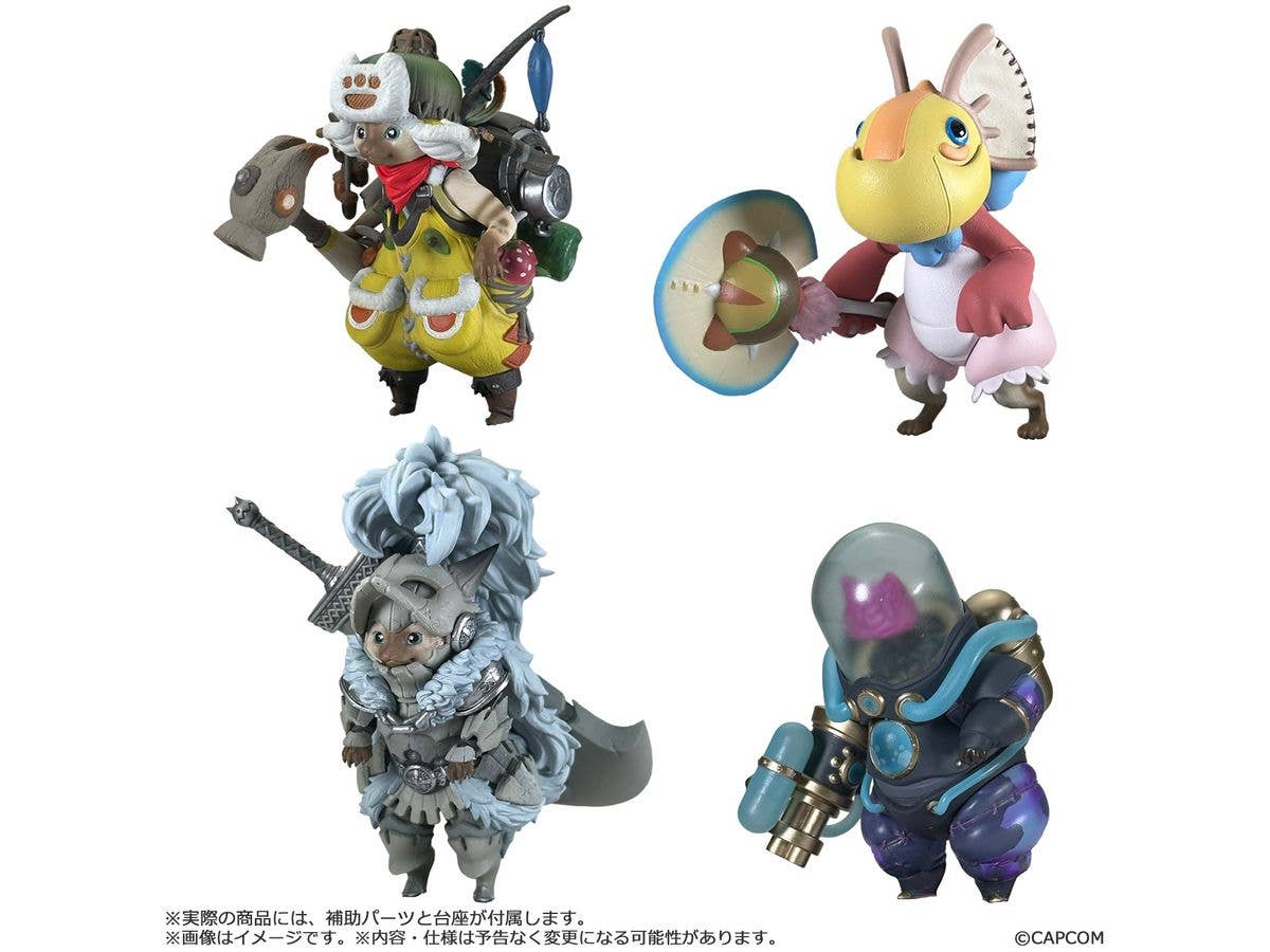 モンスターハンター: カプコンフィギュアビルダー モンスターハンター スタンダードモデル Plus オトモアイルーコレクション Vol. 1 1Box 4pcs