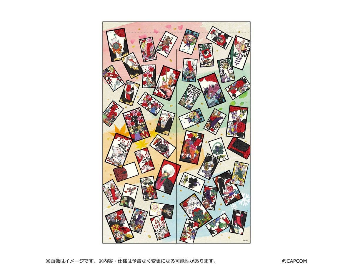 [大神 20周年記念 復刻アート企画] 桜花札暖簾 -大神 絶景版 花あそびより-
