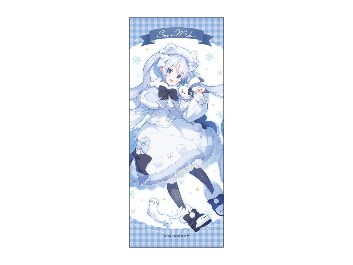 雪ミク x き花フェイスタオル