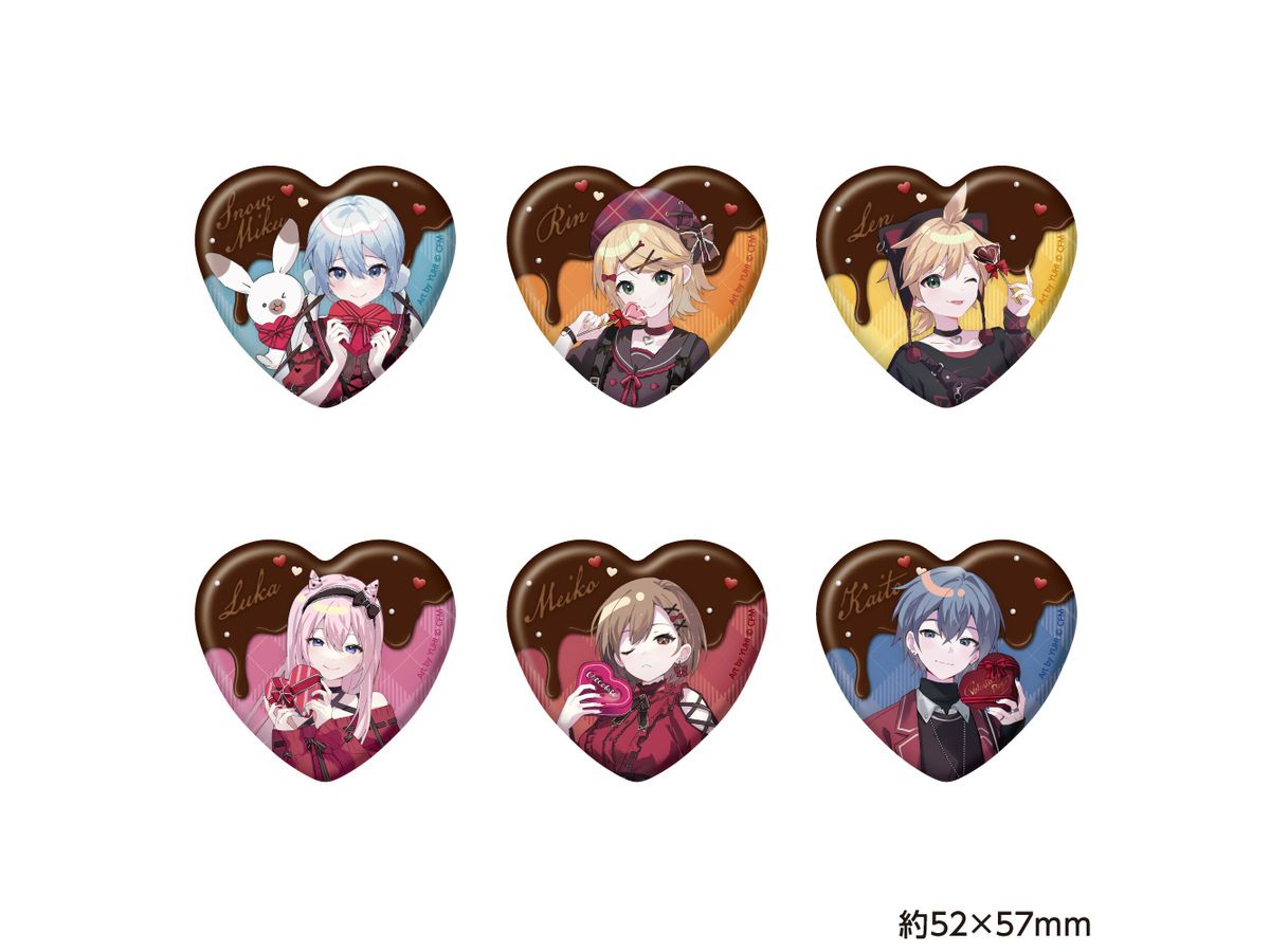 雪ミク x ドン・キホーテ: トレーディング キラキラハート缶バッジ 1Box 6pcs
