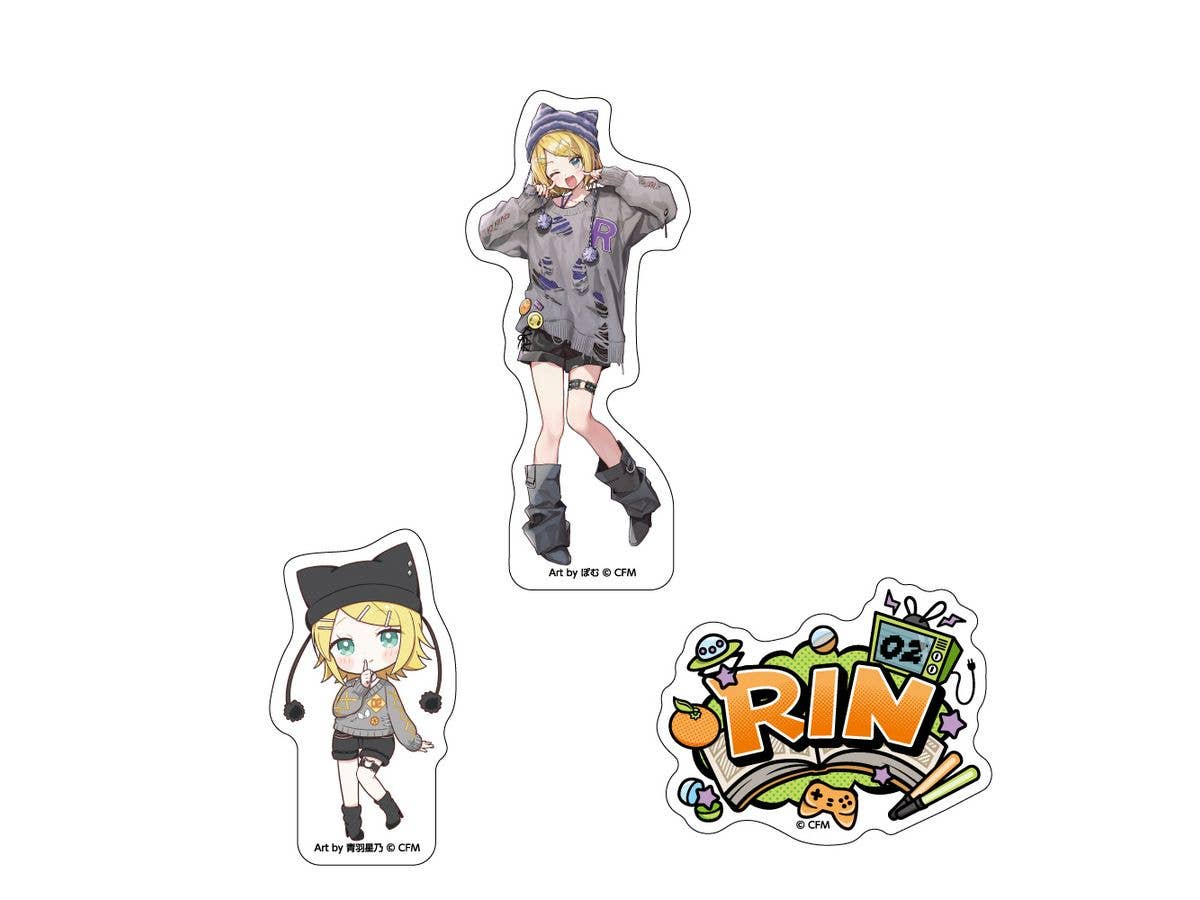 初音ミク: ステッカー3枚セット akiba culture fashion / 鏡音リン