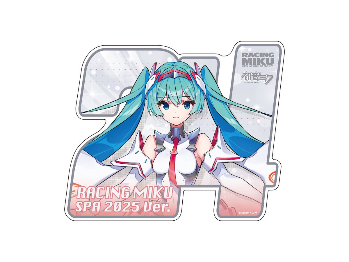 初音ミク GTプロジェクト: 初音ミク レーシングVer.SPA 2025応援Ver.マグネットカーステッカー