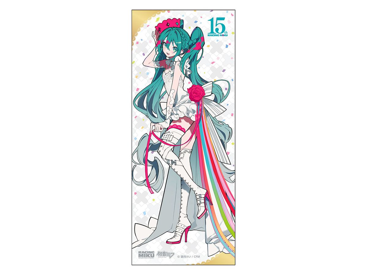 初音ミク GTプロジェクト: レーシングミク 15th Rhapsody 2010-2025フェイスタオル