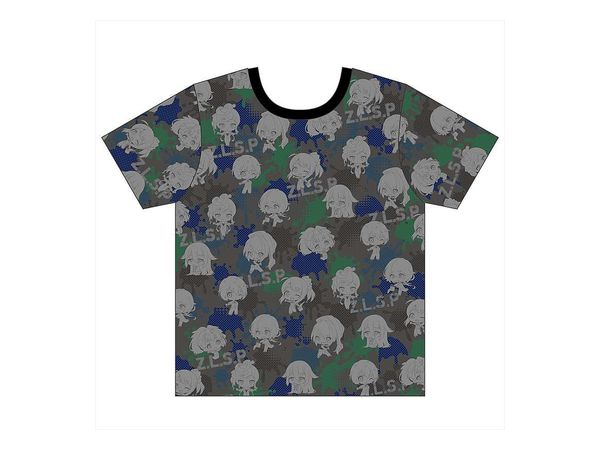 ゾンビランドサガ 総柄Tシャツ M