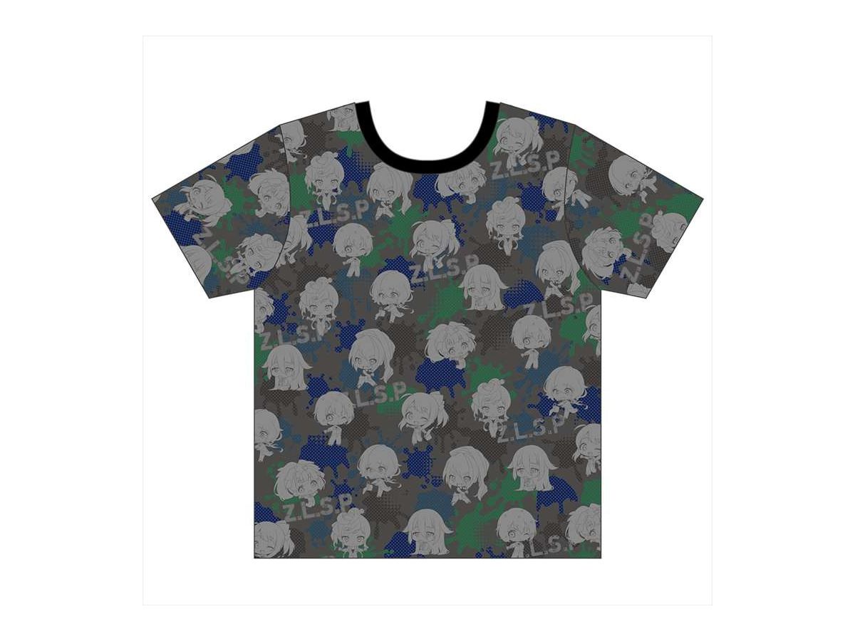 ゾンビランドサガ 総柄Tシャツ XL