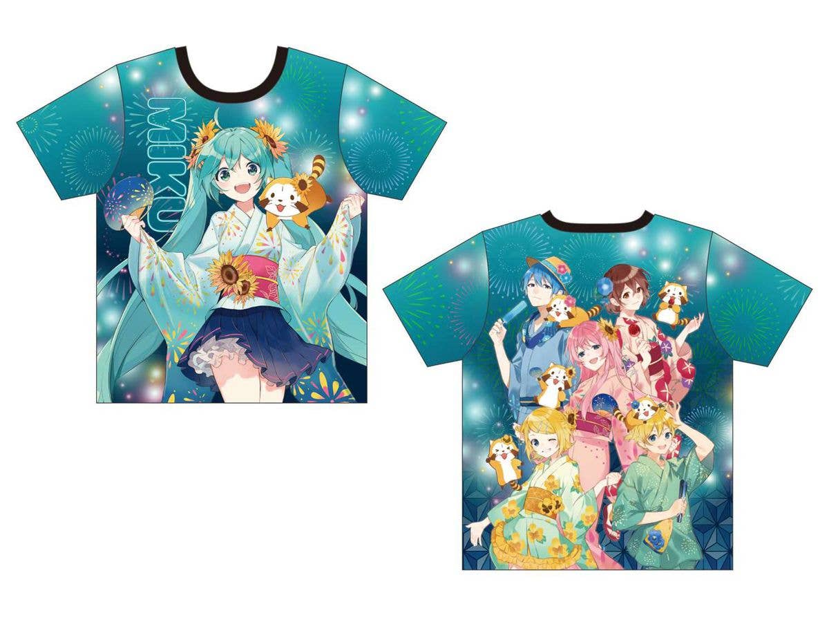 初音ミク x ラスカル2020夏:  フルグラフィックTシャツ XLサイズ